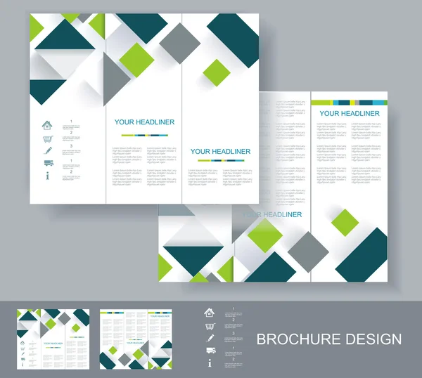 Vektor broschyr mall design. — Stock vektor