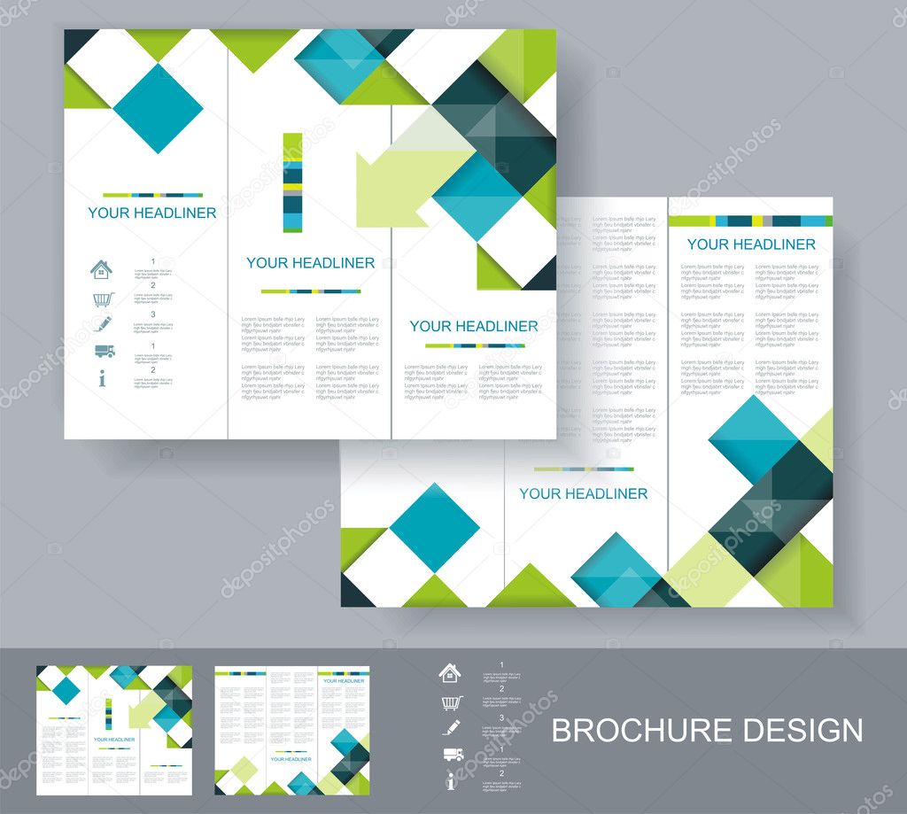 Vector brochure template design.