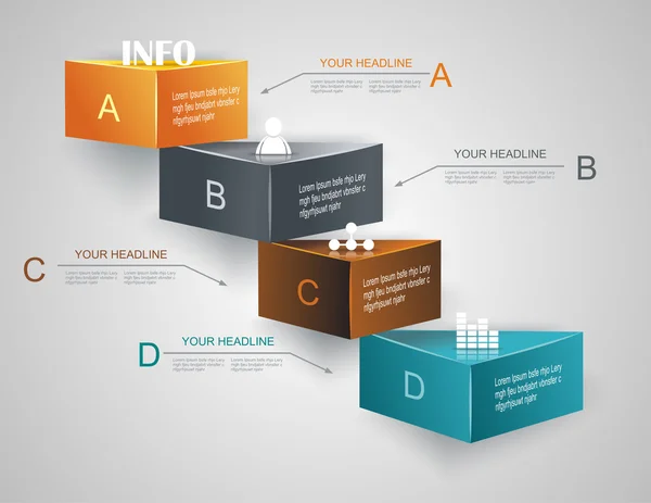 Levels of your data — Stock Vector