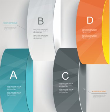 adım adım infographics illüstrasyon