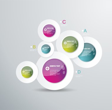 Modern Daire vektör arka plan.