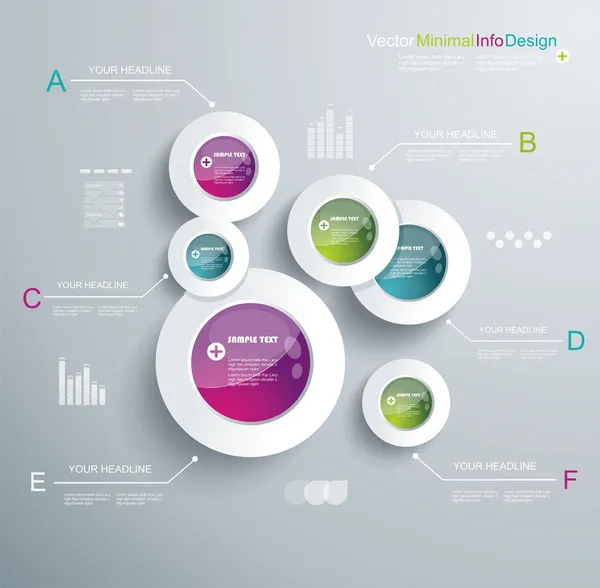 Tijdlijn infographics, elementen en pictogrammen — Stockvector