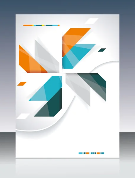 Vector brochure sjabloonontwerp met abstracte elementen. — Stockvector