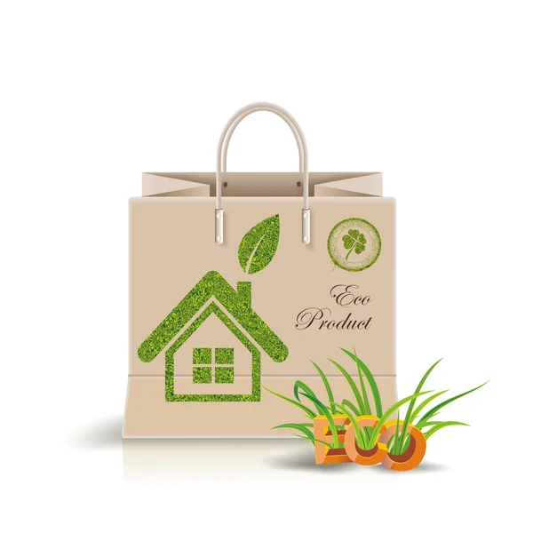 Eco produkten, eco packning. — Stock vektor