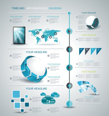 zaman çizelgesi tasarım şablonu