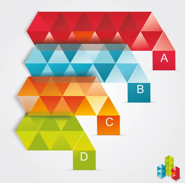 Diseño Ifográfico Mínimo Abstracto en estilo cilindro . — Archivo Imágenes Vectoriales