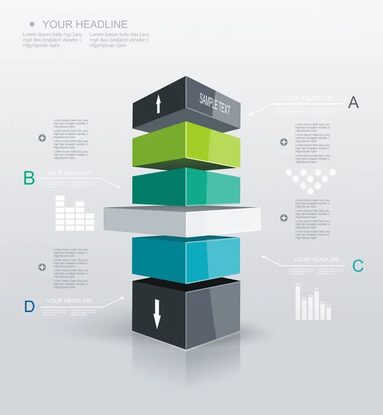 Modern design mall infographic. — Stock vektor