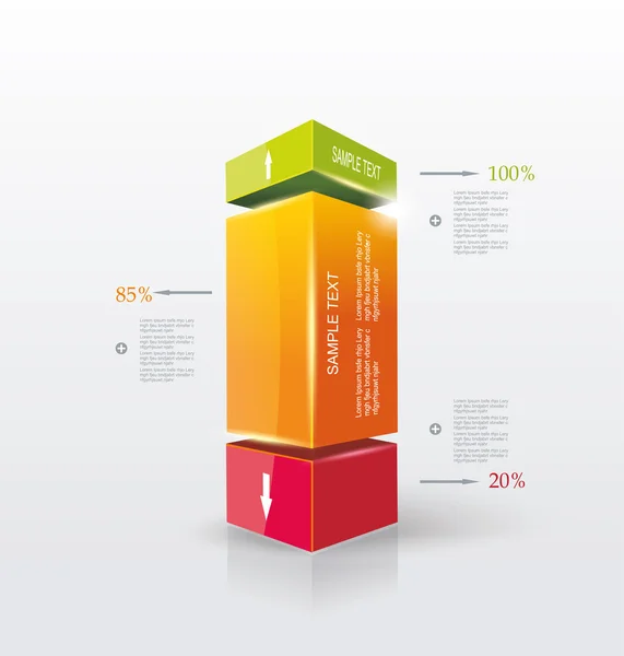 Moderne Design-Vorlage Infografik. — Stockvektor
