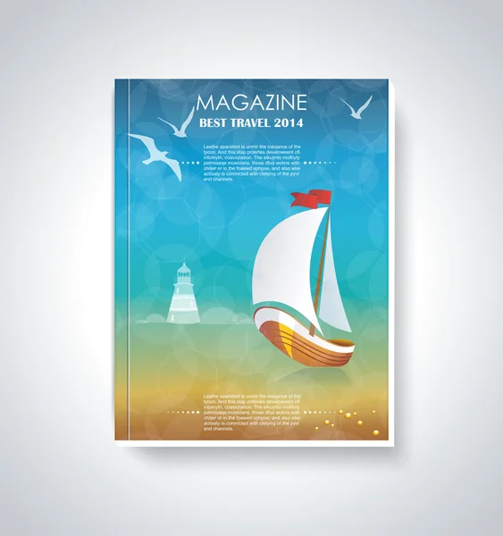 Uw beste reis-magazine — Stockvector