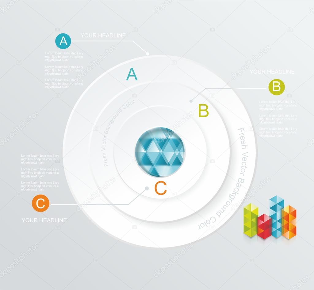 Business Infographics circle style.