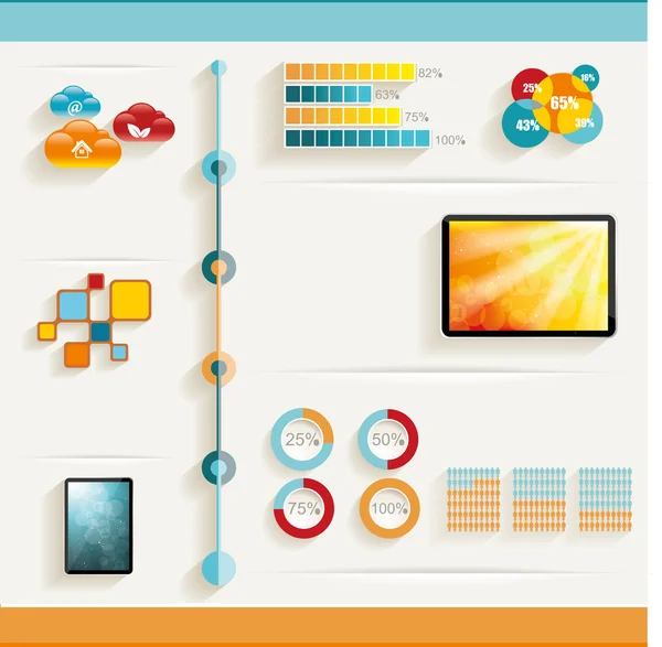 Modelo de design infográfico —  Vetores de Stock