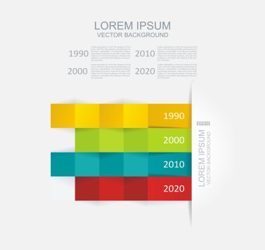 soyut 3d çizim Infographic vektör.