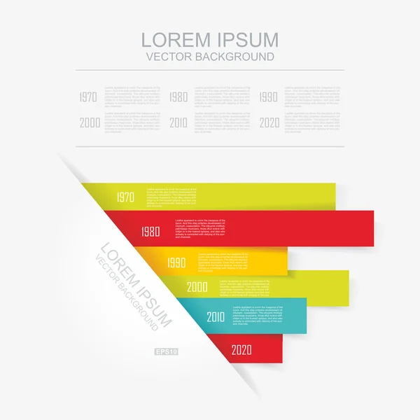 Ilustração vetorial 3D abstrata Infográfico . — Vetor de Stock