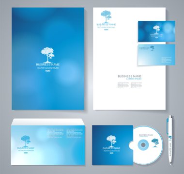 İş Sanatları Şablonu. Vektör İllüstrasyonu.