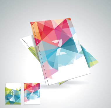 geometrik şekiller deseni ile Dergi kapağı