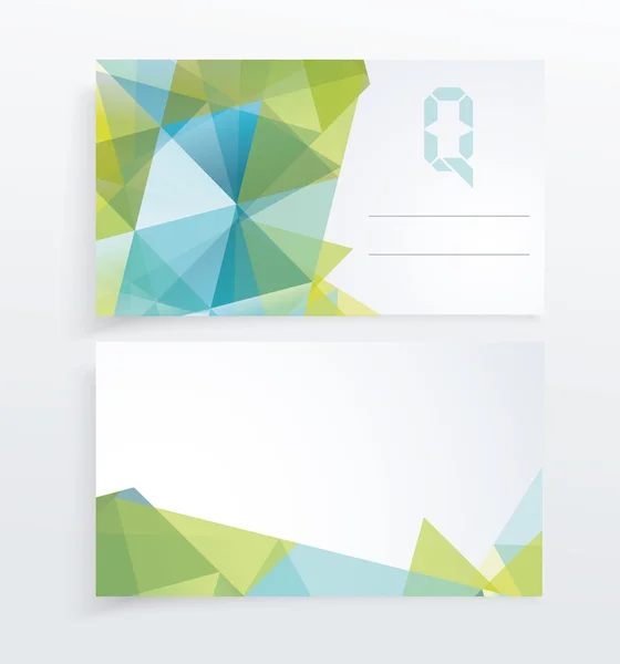 Vector abstracto tarjetas de visita creativas — Vector de stock