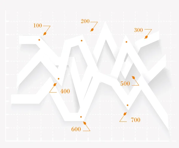 Absztrakt 3D digitális illusztráció Infografika. — Stock Vector