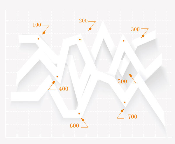 Abstract 3D digital illustration Infographic. 