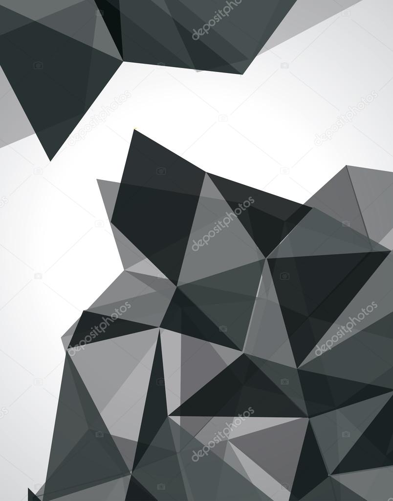  Abstract geometric 3D background. Vector illustration.