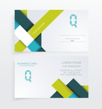 Vektör soyut yaratıcı kartvizitler