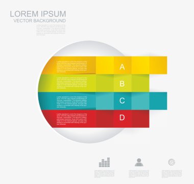 Modern infographics seçenekleri afiş. vektör çizim. 