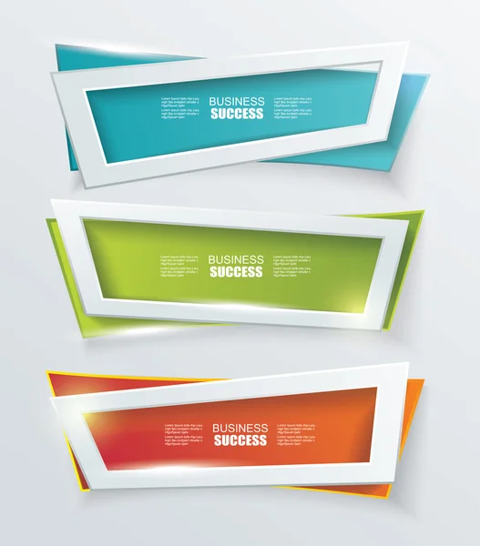 Vector moderne banners of frames element ontwerp. — Stockvector