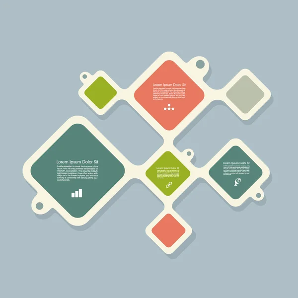 Web Banners Ontwerp Kan Gebruikt Worden Voor Workflow Layout Diagram — Stockvector