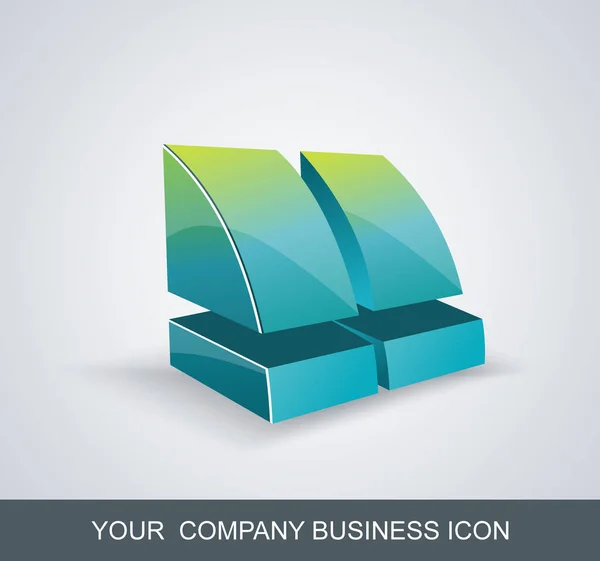 Abstraktní Symbol Pro Vaše Podnikání Izolovaná Ikona Vektoru — Stockový vektor