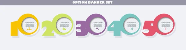 Web Banner Design Kann Für Workflow Layout Diagramm Zahlenoptionen Step — Stockvektor