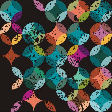 Geometrik basit şekilli soyut vektör şablon tasarımı.