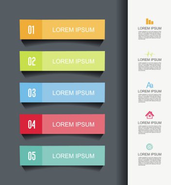 Web Afişleri Tasarımı. İş akışı düzeni, diyagram, sayı seçenekleri, adım seçenekleri, web tasarımı, pankart şablonu, bilgi, zaman çizelgesi için kullanılabilir.