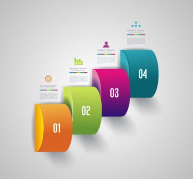 Web Afişleri Tasarımı. İş akışı düzeni, diyagram, sayı seçenekleri, adım seçenekleri, web tasarımı, pankart şablonu, bilgi, zaman çizelgesi için kullanılabilir