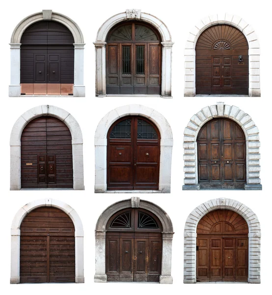 Παλιές ξύλινες πόρτες — Φωτογραφία Αρχείου