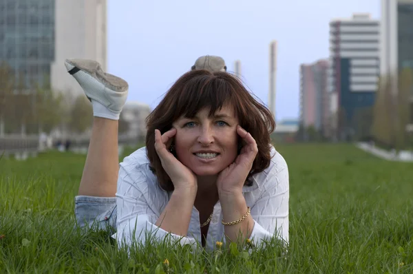 Beautiful middle-aged woman — Stock Photo, Image