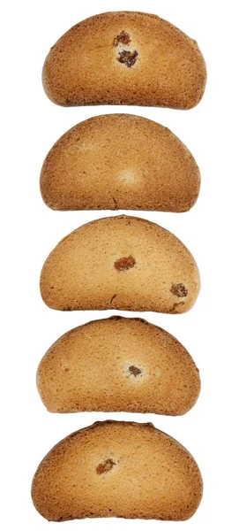 Fila de galletas saladas —  Fotos de Stock