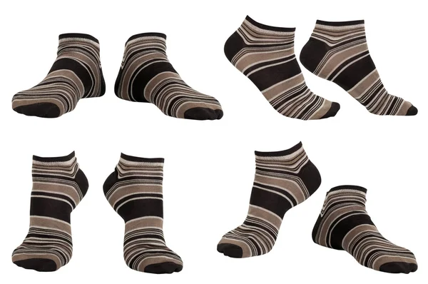 Koláž ponožek, samostatný — Stock fotografie