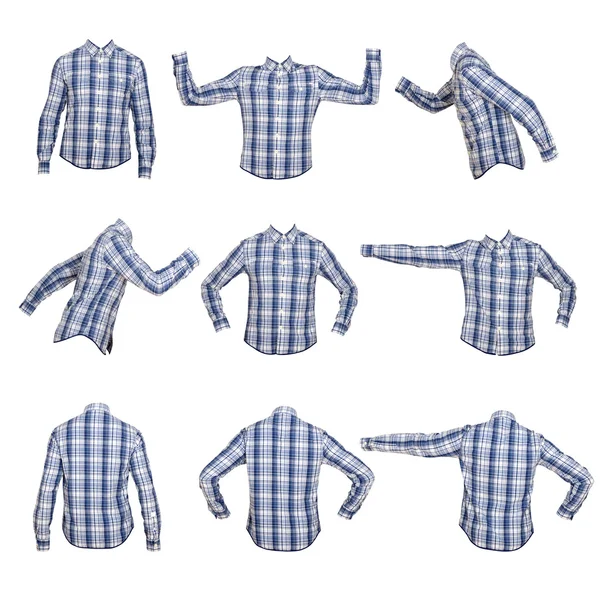 Collage de camisas para hombres — 图库照片