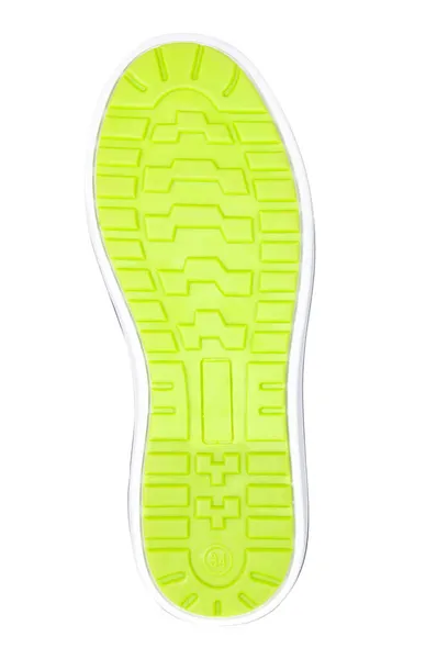 Green Sneakers Sole Pattern Isolated White — Stock Photo, Image