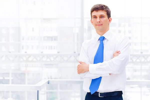 Smiling young business man — Stock Photo, Image