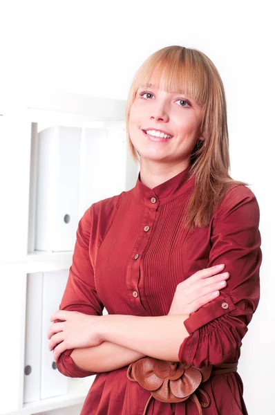 Retrato de mujer de negocios hermosa —  Fotos de Stock