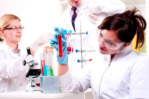 Portrait of a group of chemists — Stock Photo, Image