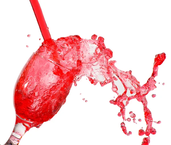 Bicchiere di succo rosso — Foto Stock