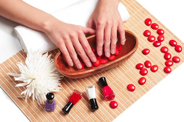 Spa delle mani. Concetto manicure — Foto Stock