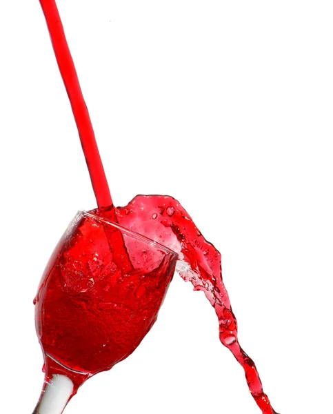 Vidro de suco vermelho — Fotografia de Stock