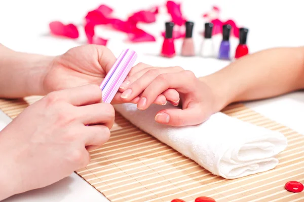 Manos Spa. Concepto de manicura — Foto de Stock