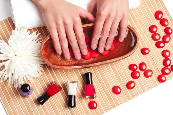 Spa delle mani. Concetto manicure — Foto Stock