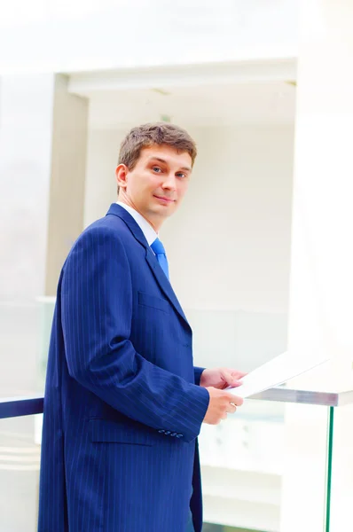 Smiling middle aged business man — Stock Photo, Image