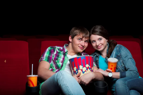 Pareja en el cine — Foto de Stock