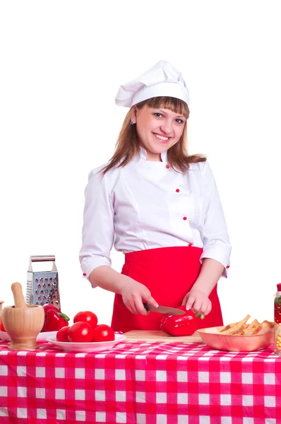 Gotowanie-kobieta — Zdjęcie stockowe