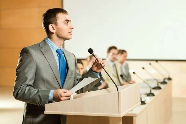 Mannelijke speaker — Stockfoto